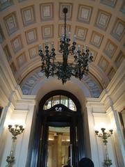 Main entrance of Hotel Bolivar in Plaza San Martín, Lima, Peru