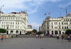 Avenida Nicolás de Piérola from Plaza San Martín in Lima