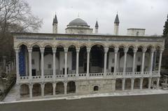 Top view of Tiled Kiosk from neighboring building