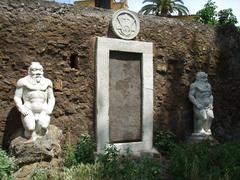 Magic gate in Piazza Vittorio Emanuele, Rome, Italy