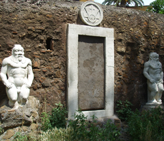 Magic gate in Piazza Vittorio Emanuele in Rome