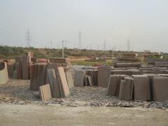 Kota Stone storage yard in Kota, Rajasthan