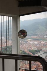 Funicular Artxanda at upper station overlooking Bilbao