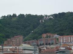 Artxanda Funicular from the Arenal Bridge in Bilbao