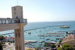 View of All Saints Bay with the Lacerda Elevator