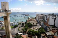 View of All Saints' Bay in Salvador, Brazil