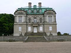 Front view of the Hermitage Palace in Denmark