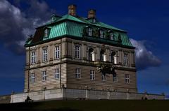 Eremitage Castle in Klampenborg under a clear blue sky