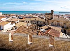 Les Saintes-Maries-de-la-Mer village view from Church roof