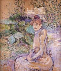 Woman in Monsieur Forest's Garden, 1891 by Toulouse-Lautrec