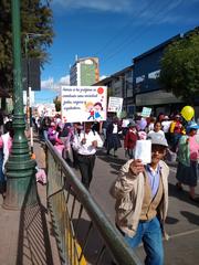 midday religious parade in Wanchaq District, Cusco, Peru