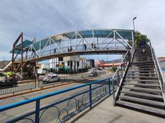 pedestrian bridge on Avenida de la Cultura in front of Inca Garcilaso de la Vega School