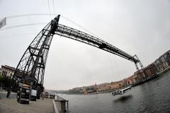 Transporter Bridge of Biscay captured with an 8mm Falcon objective