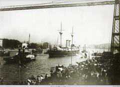 Alfonso XIII visiting Bilbao