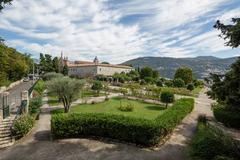 Garden of the Monastère de Cimiez in Nice, France