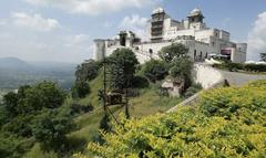 Monsoon Palace on a hilltop in Udaipur during daytime