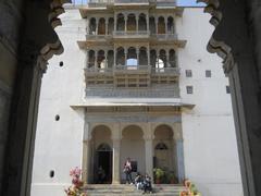 Front view of Cloud Palace at a great height