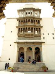 Panoramic view of Sajjan Garh palace on a hill