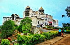 Sajjangarh Fort on a hilltop