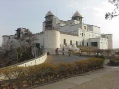 Sajjangarh Palace during daylight