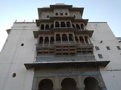 Facade of Monsoon Palace in Udaipur