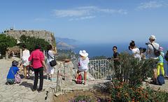 View of Monte Solaro with the Tyrrhenian Sea in the background