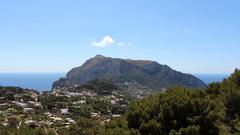 Scenic view from Monte Solaro in Capri