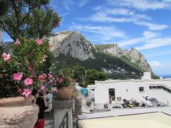 Capri Island Mounte Solaro view from Via Roma