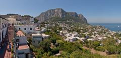 Panoramic view from Capri Centre Belvedere, Capri Island, Italy