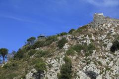 Monte Solaro view from hiking trail with cable car