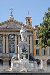 Monument to Giuseppe Garibaldi at place Garibaldi in Nice, France