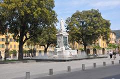 Statue of Garibaldi on Place Garibaldi in Nice, France