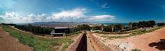 panoramic view of Barcelona from Montjuïc Castle