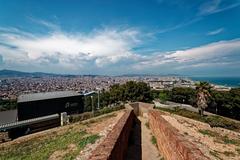 Panoramic view of Barcelona from Montjuïc Castle