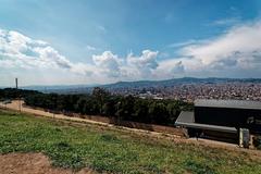 Panoramic view over Barcelona from Castell de Montjuïc