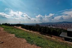 Panorama view over Barcelona from Castell de Montjuïc