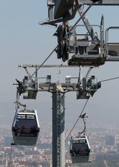 Montjuic cable car in Barcelona