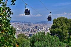 view from Montjuic over Barcelona