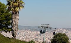 cable car to Montjuic Castle in Barcelona