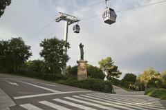 Barcelona Telefèric de Montjuïc with panoramic city view