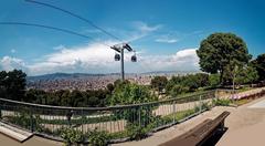 Panoramic view of Sagrada Família from Montjuïc