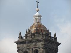 Puebla Cathedral viewed from the Amparo Museum terrace