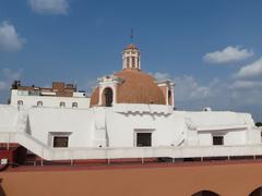 Cúpula del Templo de San Juan de Letrán desde la terraza del Museo Amparo