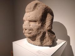 Olmec anthropomorphic sculpture head