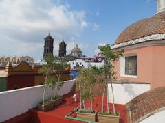 Catedral desde la terraza del Museo Amparo