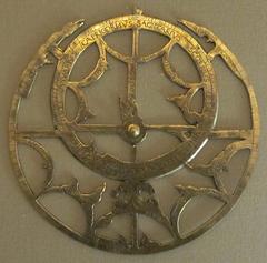 fragment of an antique astrolabe from the 13th-14th century