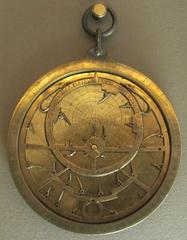 Ancient planispheric astrolabe with four plates