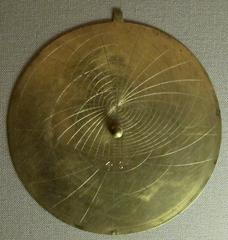 Old planispheric astrolabe with 4 plates