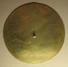 antique planispheric astrolabe on display