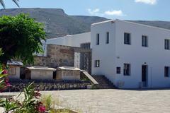 Archaeological Museum in Parikia with ancient tombs